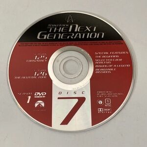 Star Trek The Next Generation Season 1 Disc 7 Replacement DVD